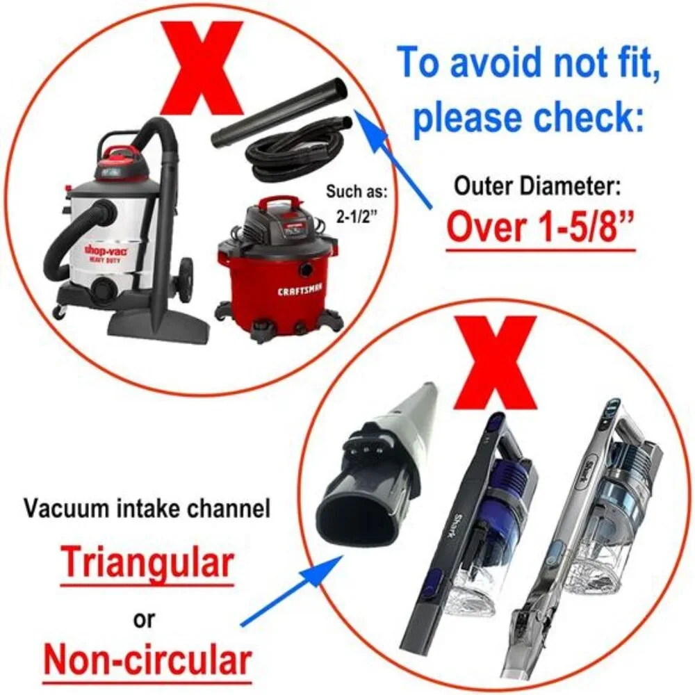 Pet Shedding Brush Vacuum Attachment, Grooming Tool Kit for Most Vacuums